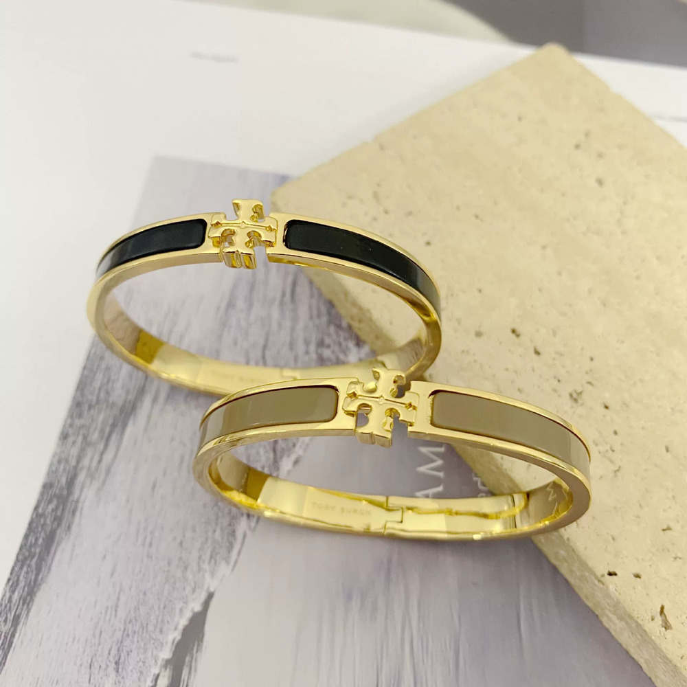 Tory Burch Creative Letter Enamel Bracelet